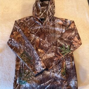 Realtree Camouflage Hoodie with Green and Brown Accents